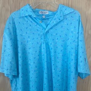 Peter Millar Sky Blue jellyfish pattern Shirt
